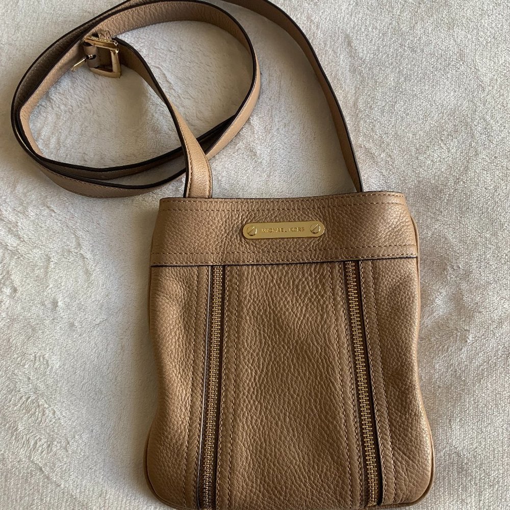 MICHAEL Michael Kors Tan Crossbody Leather Phone Bag